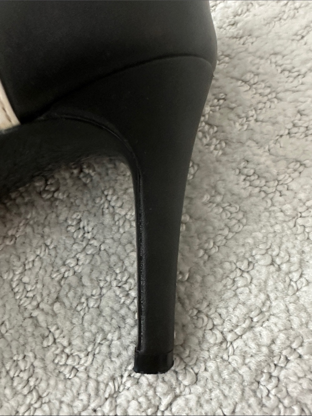 Calvin Klein Black Pumps with White Trim - Pointed Toe Heels - Picture 9 of 13